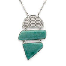 Load image into Gallery viewer, Silver Necklace| Aventurine Necklace| Gemstone Necklace| Handmade