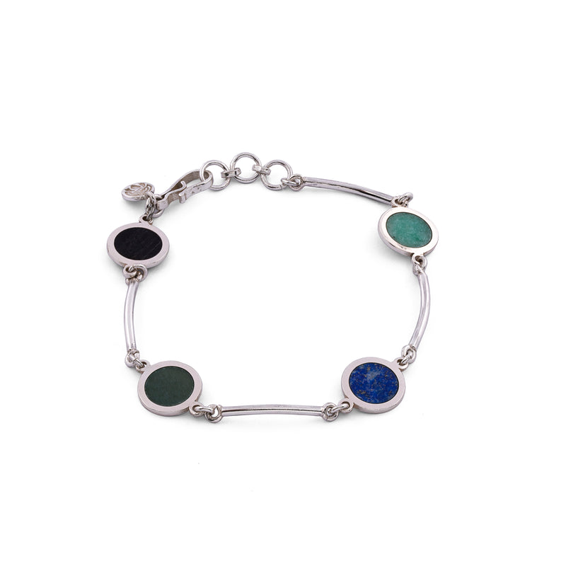 Vibrant Energy Bracelet - Silver Gemstone Bracelet