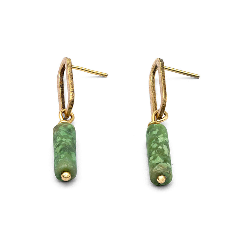 Silsila - Natural Idocrase Earrings