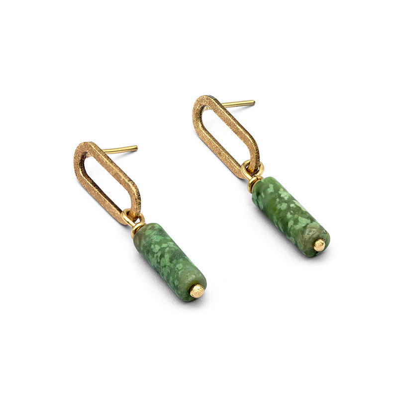 Silsila - Natural Idocrase Earrings
