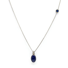 Load image into Gallery viewer, Kamal-e-Makli- Lapis Lazuli Silver Necklace