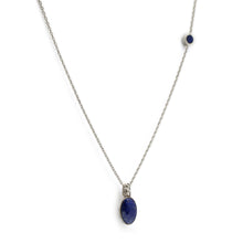 Load image into Gallery viewer, Kamal-e-Makli- Lapis Lazuli Silver Necklace