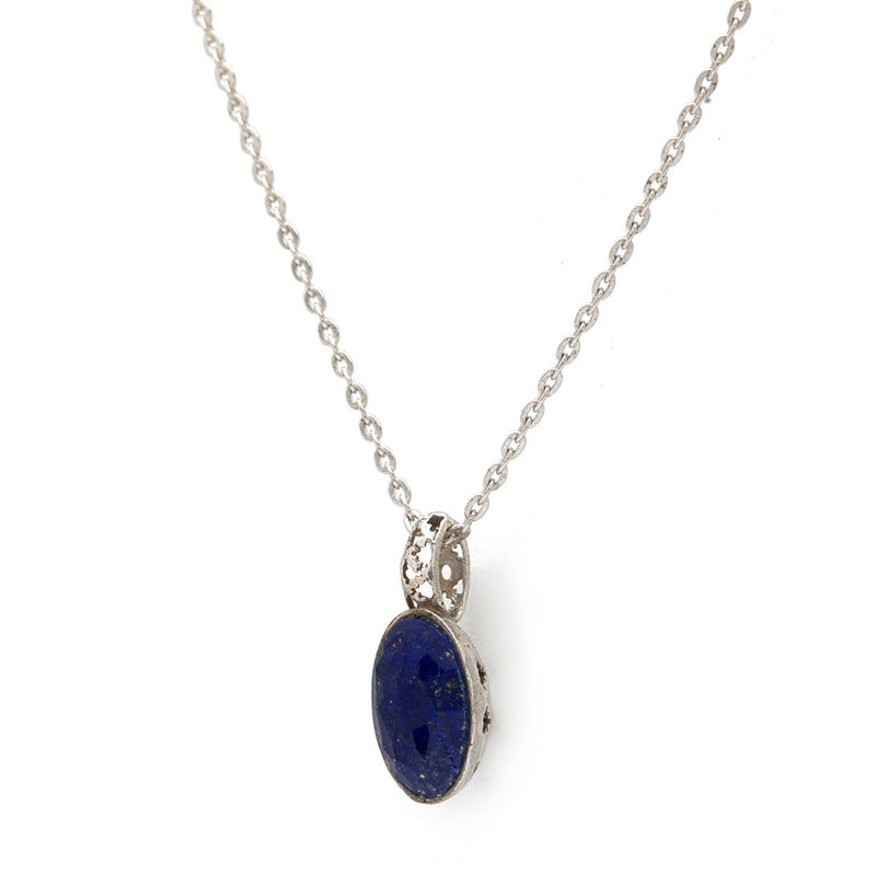 Silver Necklace | Lapis Necklace | Makli Heritage Jewelry