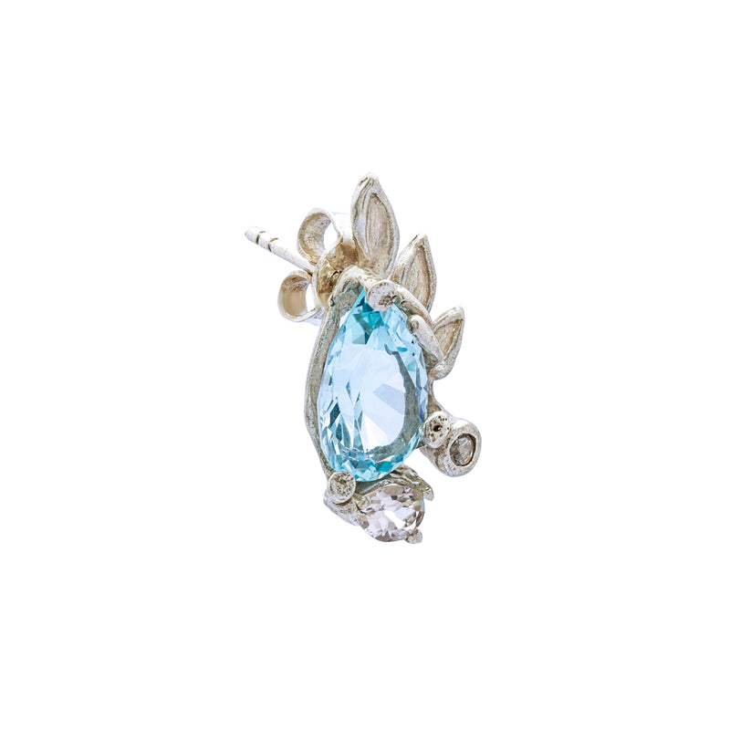 Silver Earrings| Topaz Earrings| 