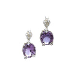 Royal Orchid - Silver Amethyst Earrings
