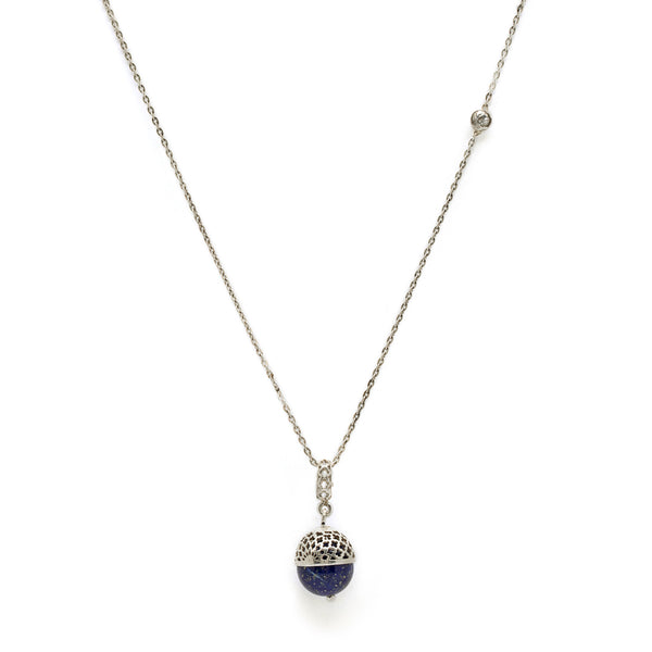 Lapis Jahanara Silver Pendant