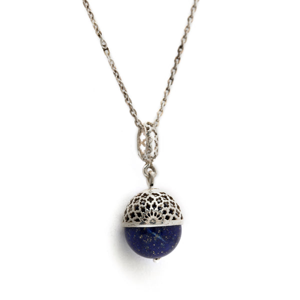 Lapis Jahanara Silver Pendant
