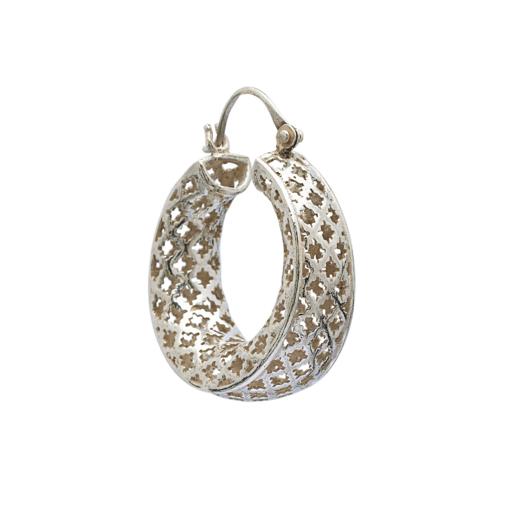 Hunar-e-Makli- Silver Earrings