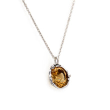 Load image into Gallery viewer, Silver Necklace| Citrine Necklace