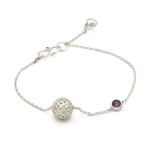 Load image into Gallery viewer, Rang-e-Makli- Amethyst Silver Bracelet