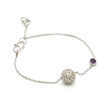 Load image into Gallery viewer, Rang-e-Makli- Amethyst Silver Bracelet