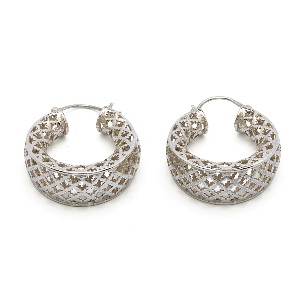 Hunar-e-Makli- Silver Earrings