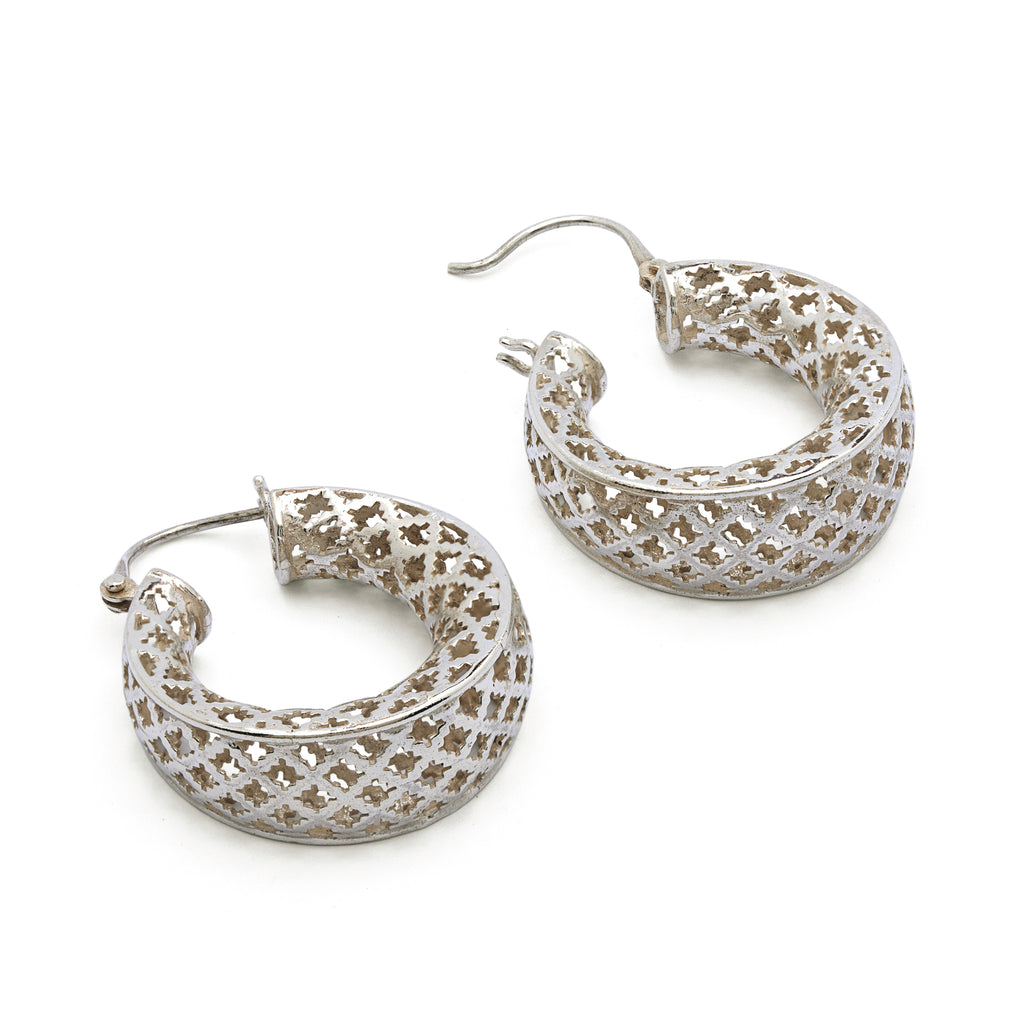 Hunar-e-Makli- Silver Earrings