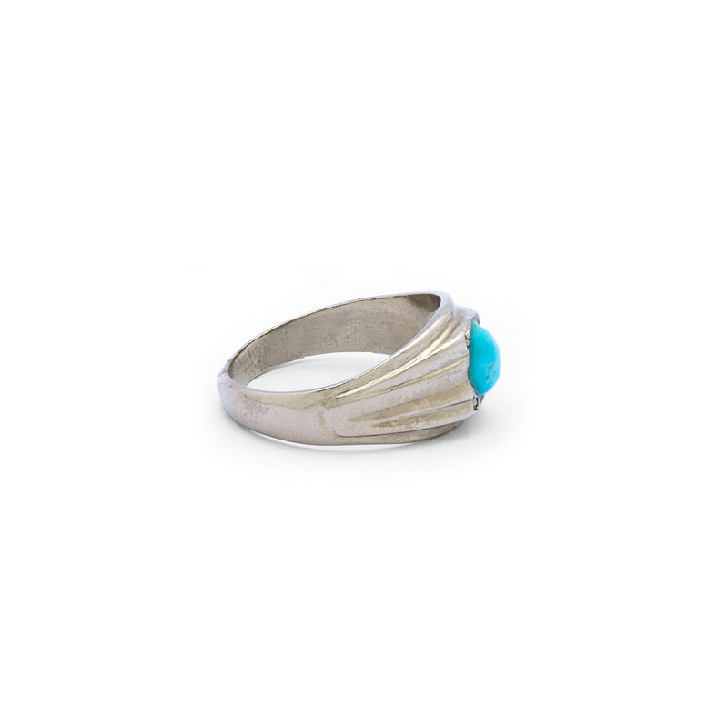 Oceanic Whispers - Natural Turquoise Ring