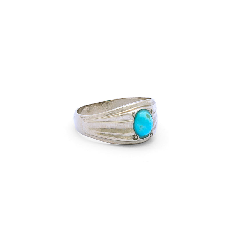 Oceanic Whispers - Natural Turquoise Ring