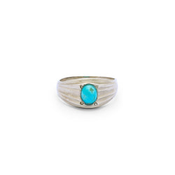 Oceanic Whispers - Natural Turquoise Ring