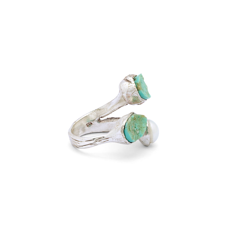 Silver Ring |Turquoise Ring| Pearl Ring