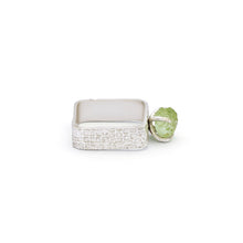 Load image into Gallery viewer, Artisan Affinity band - Silver Peridot Band