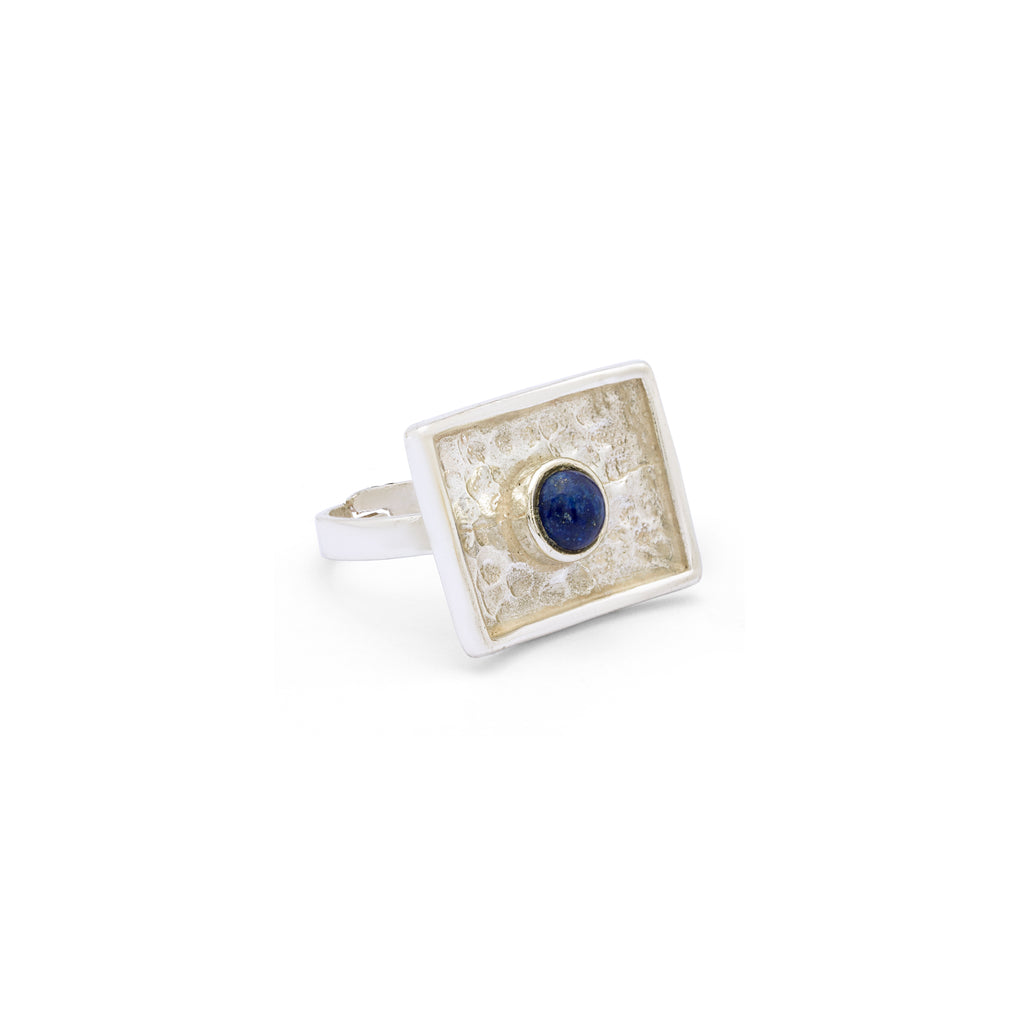 Hammer heaven - Silver Lapis Lazuli Ring