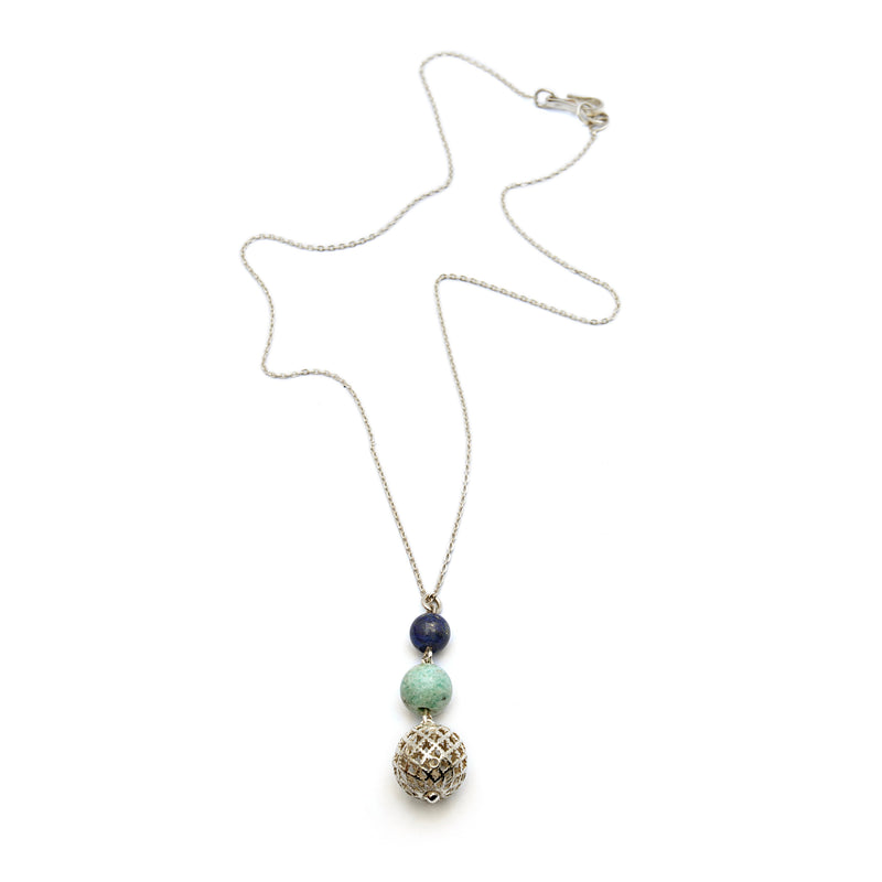 Silver  Jewelry | Lapis Jewelry | Amazonite Jewelry |Makli Heritage Jewelry