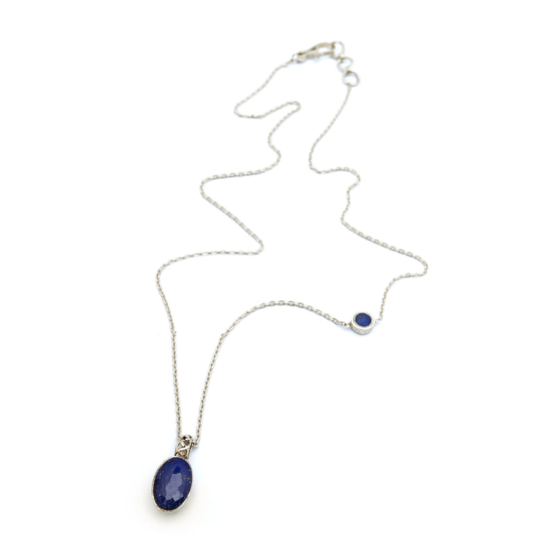 Silver Necklace | Lapis Necklace | Makli Heritage Jewelry