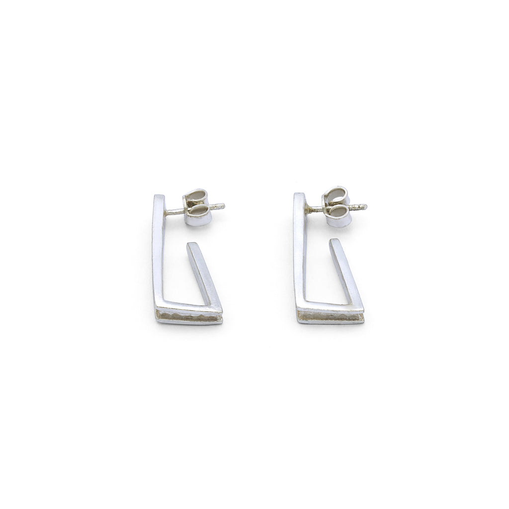 Linear Luminance - Sterling Silver Earrings