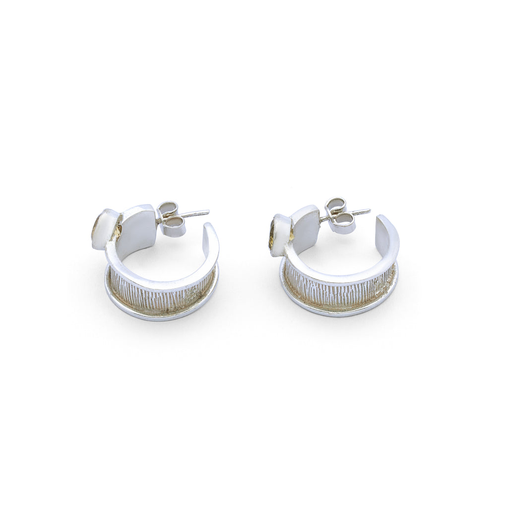 Stellar Silver - Sterling Silver Citrine Earrings