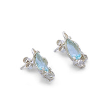Load image into Gallery viewer, Silver Earrings| Topaz Earrings| 