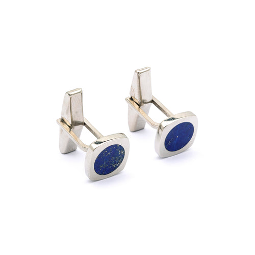 Silver Cufflinks for Men in Natural Gemstones – Orah Jewels