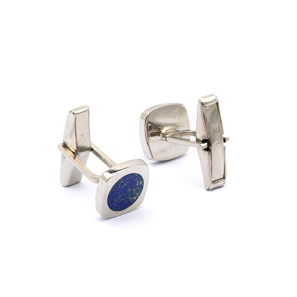 Barid - Lapis Lazuli Silver Cufflinks for Men