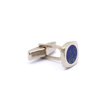 Load image into Gallery viewer, Barid - Lapis Lazuli Silver Cufflinks for Men