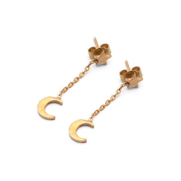 Silver Earrings | Chand Tara Earrings | Pakistan Flag Earrings