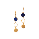 Radiance Dangles -Silver Lapis Lazuli Earrings