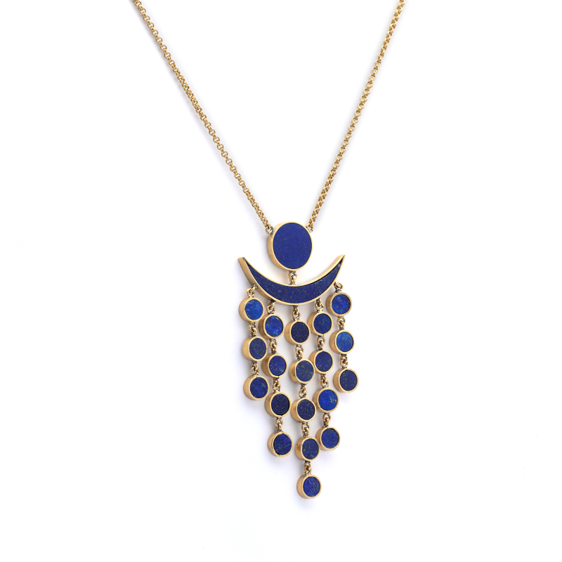 Crystal Crown - Natural Lapis Lazuli Necklace