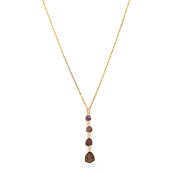 Ethereal Crystal Cascade - Natural Tourmaline Necklace Sale