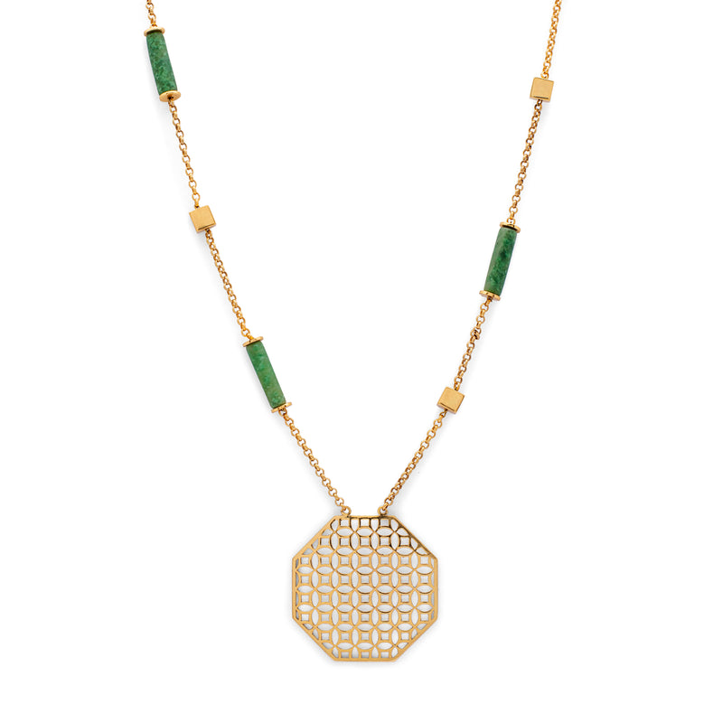 Shan-e Shahi - Idocrase Necklace