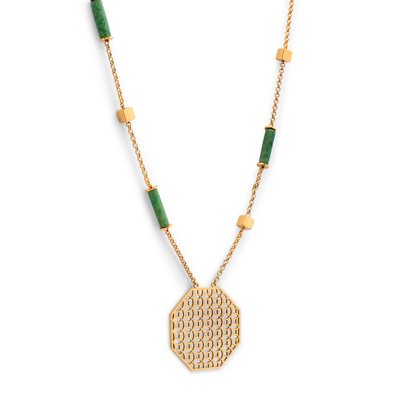Shan-e Shahi - Idocrase Necklace