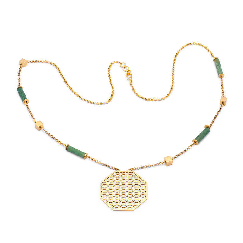 Shan-e Shahi - Idocrase Necklace