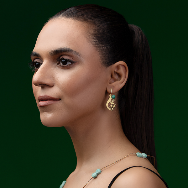 Safar - Natural Aventurine Earrings