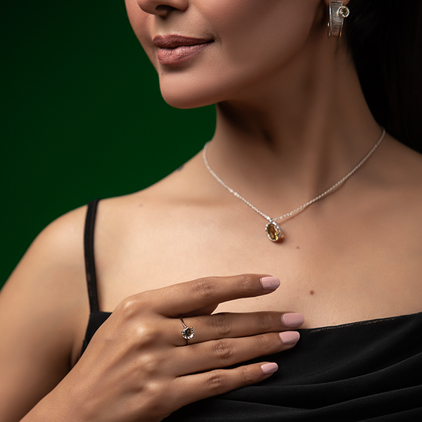 Aftaab - Natural Citrine Ring
