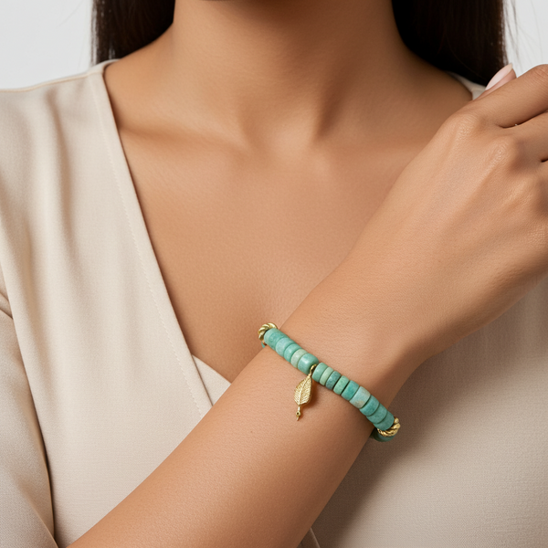 Boundless Feather - Natural Aventurine Bracelet