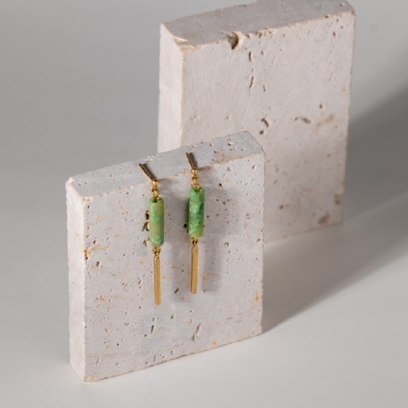 Dastoor - Natural Idocrase Earrings
