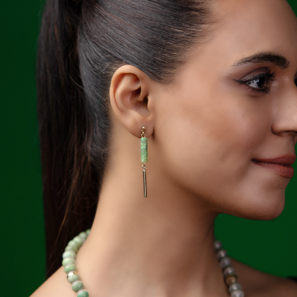 Dastoor - Natural Idocrase Earrings
