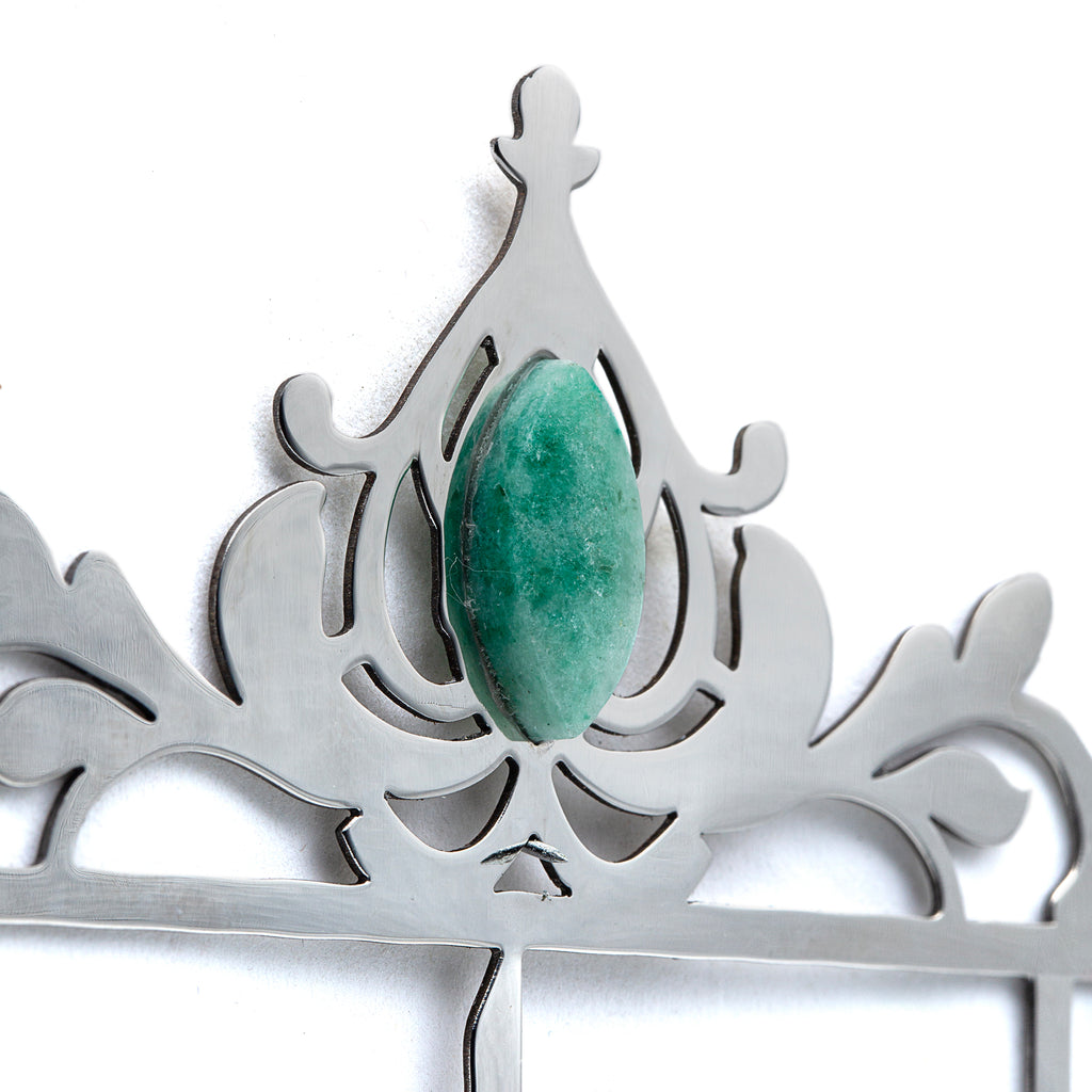 Aventurine Stainless Steel Bookmark