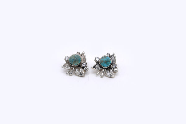 Turquoise Floral Whisper