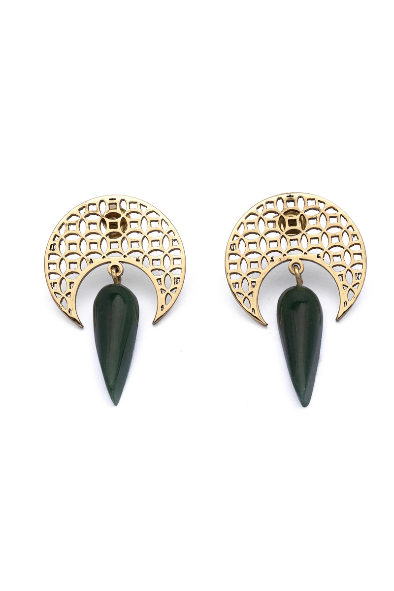 Noor-e Jaali - Serpentine Earrings