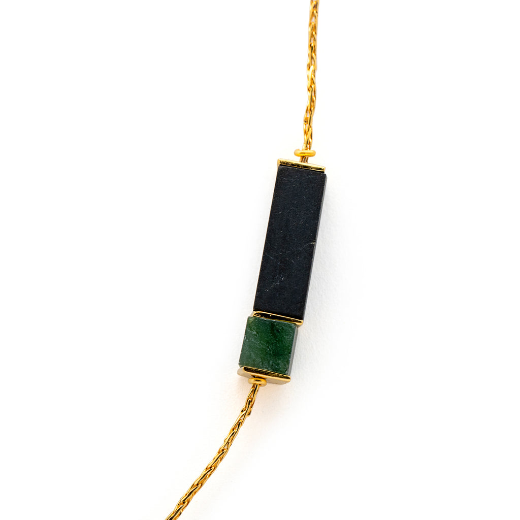 Jasper Necklace - Nephrite Jade And Jasper Necklace