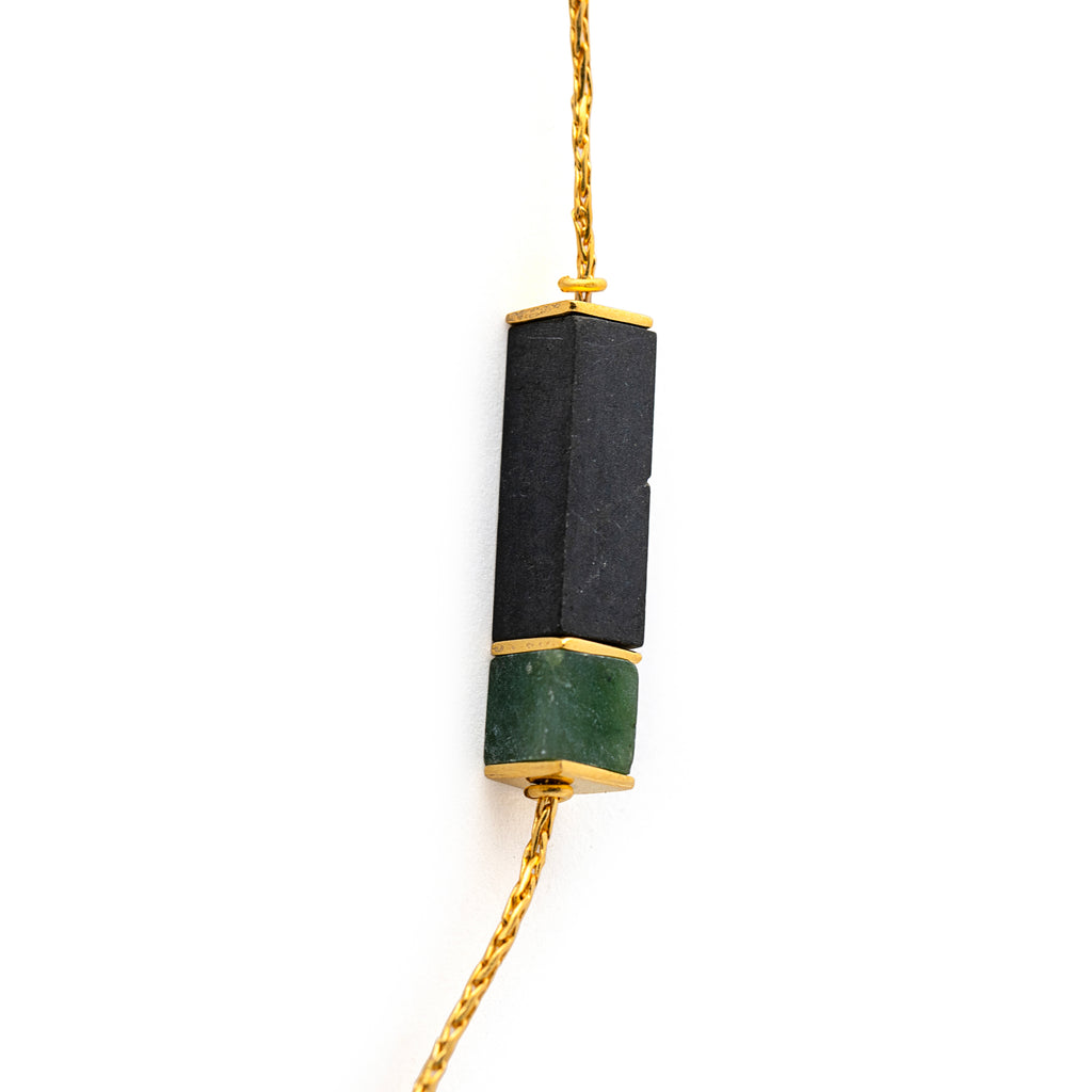 Jasper Necklace - Nephrite Jade And Jasper Necklace