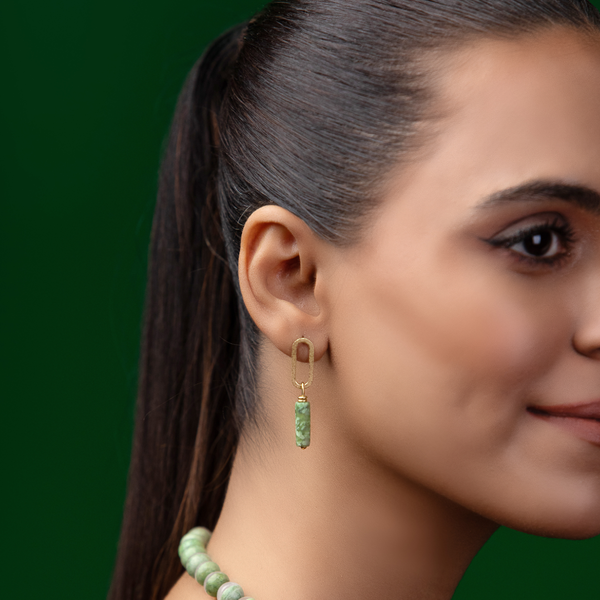 Silsila - Natural Idocrase Earrings