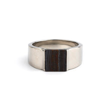 Load image into Gallery viewer, Obsidian - Tiger Iron Silver Ring for Men